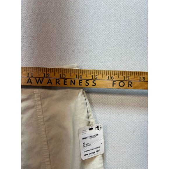 We The Free Women's A-Line Slim Micro Mini Skirt Front Full Zip Size 4 Ivory - Picture 10 of 12